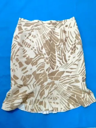 Falda larga estampada talla 52
