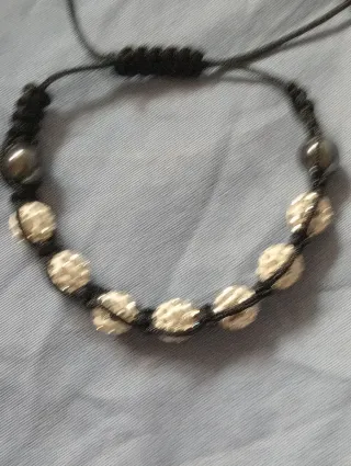 Pulsera ajustable con cuentas de Swarovski