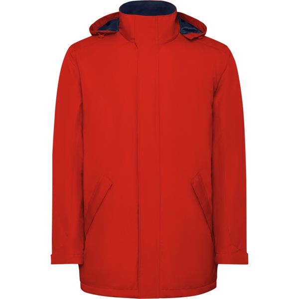 Parka acolchada roja