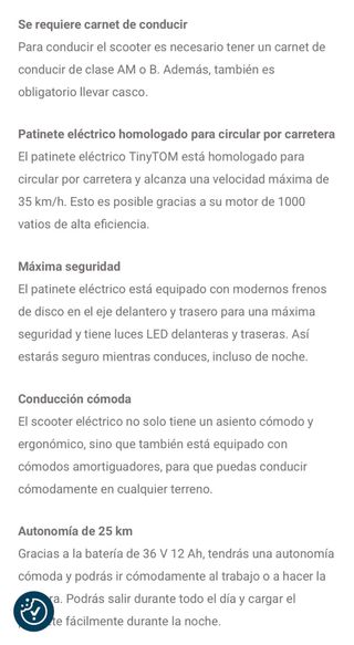 Patinete Eléctrico 1000w 45km/h Matriculable