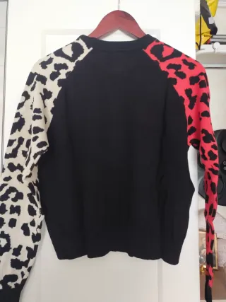 Jersey Desigual mujer negro, rojo y blanco