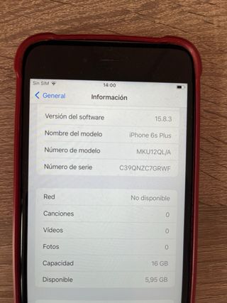 iPhone 6S Plus 16GB grigio