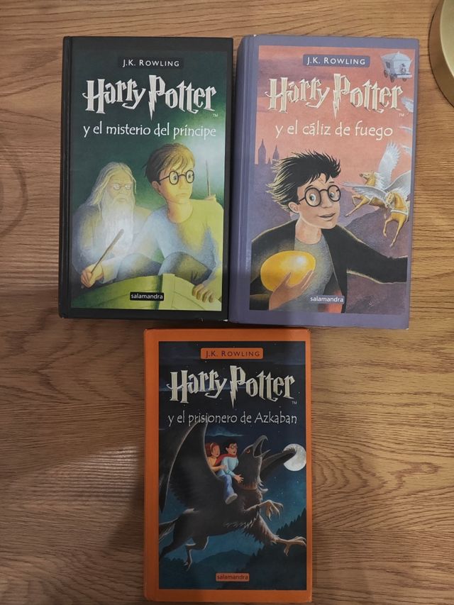 Pack 3 libros Harry Potter J.K. Rowling