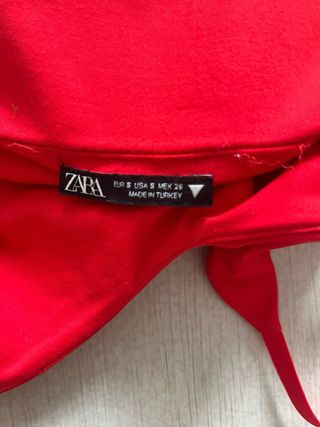 Body rojo Zara tirantes