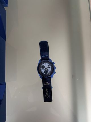 Omega x Swatch Super Blue Moonphase