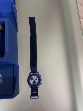 Omega x Swatch Super Blue Moonphase
