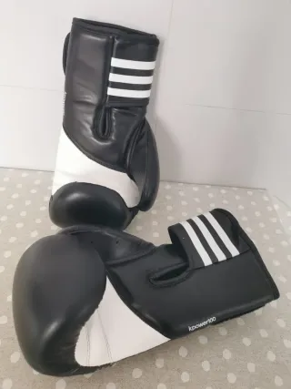 Guantes Boxeo Adidas Mujer Negros