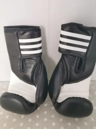 Guantes Boxeo Adidas Mujer Negros