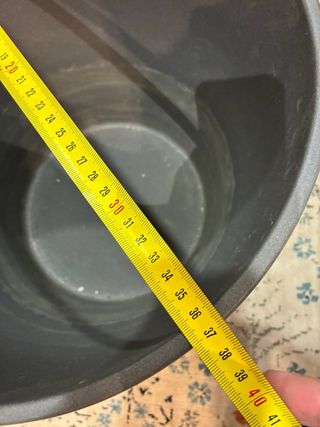 Maceta Grande Cerámica 34 cm alto, 36cm diametro