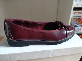 Mocasines niña Graceland granate talla 36