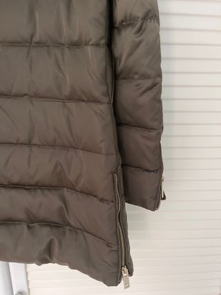 Plumífero Zara Mujer Verde Oliva