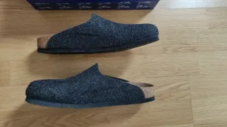 Zuecos fieltro Birkenstock Talla 41 Gris