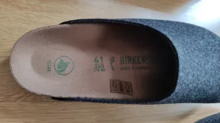 Zuecos fieltro Birkenstock Talla 41 Gris