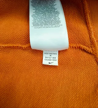 Sudadera Nike Big Logo Naranja Hombre