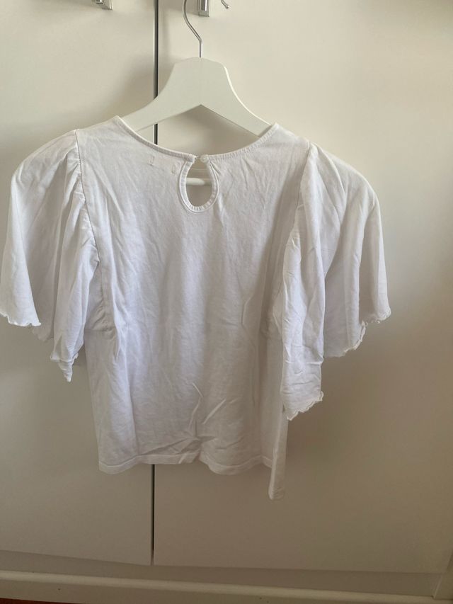 Blusa niña bordada flores