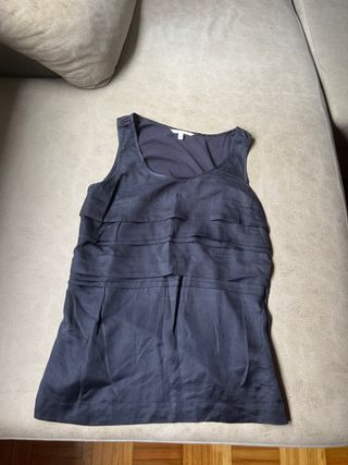 Camiseta tirantes Massimo Dutti negra