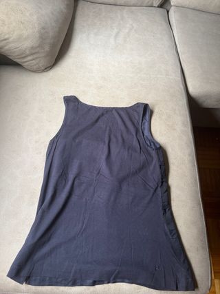Camiseta tirantes Massimo Dutti negra