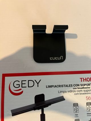 Espátula para limpiacristales con soporte de pega