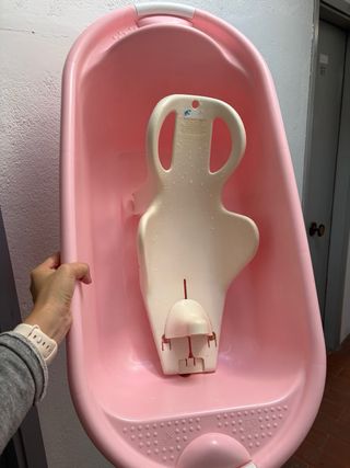 Adaptador Bañera Bebé Rosa