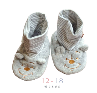 Pantufas Cinzentas Primark 12-18 meses