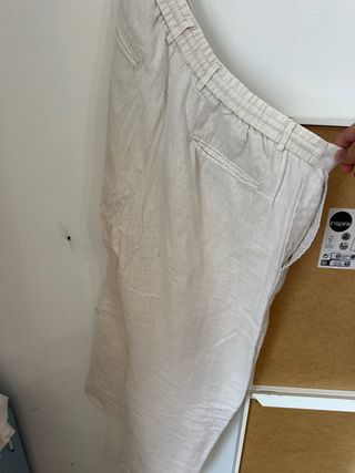 Pantalón beige de lino