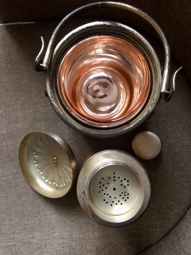 Portaghiaccio e shaker vintage metallo