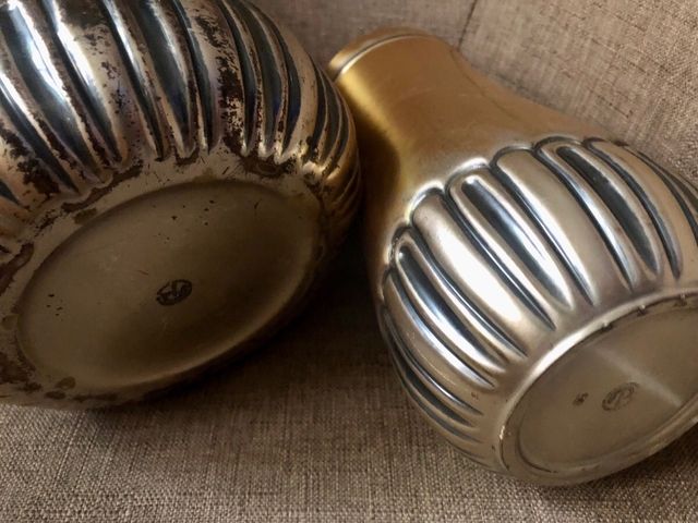 Portaghiaccio e shaker vintage metallo