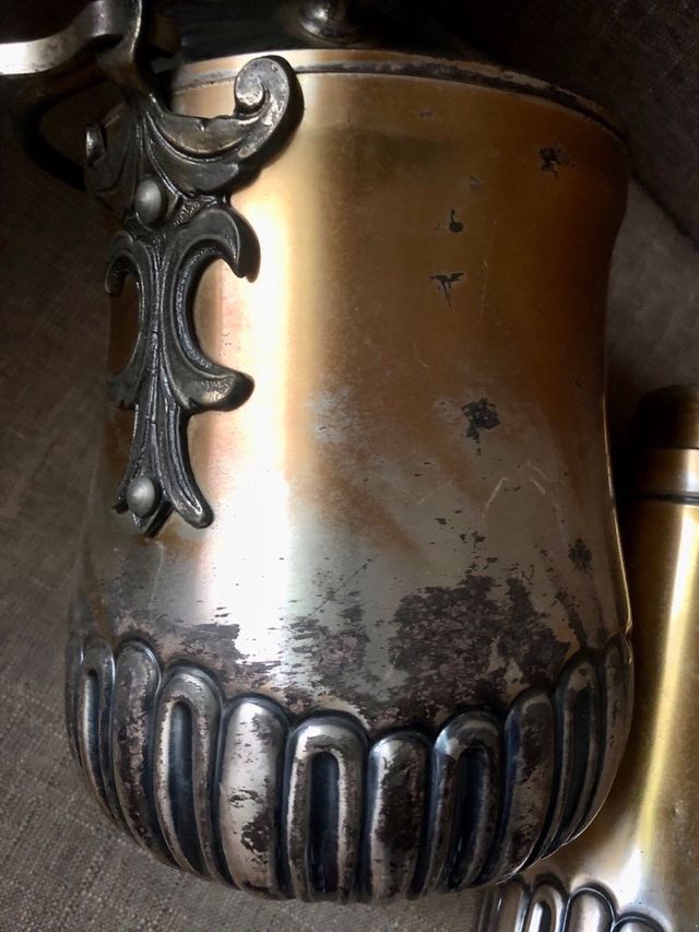 Portaghiaccio e shaker vintage metallo