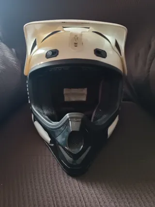 Casco Moto Infantil Blanco/Rojo,50-51 cm