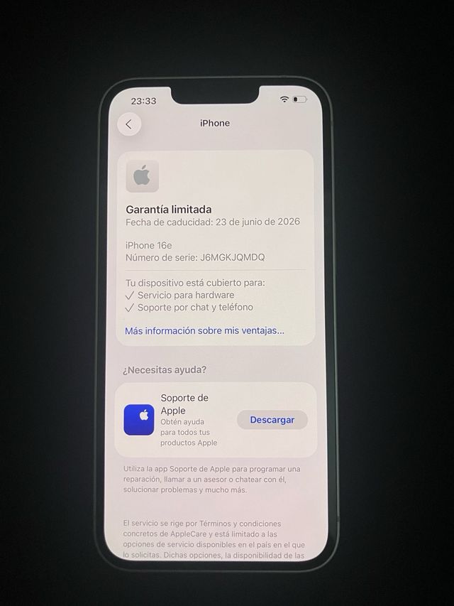 iPhone 16e blanco 128GB batería 100 original