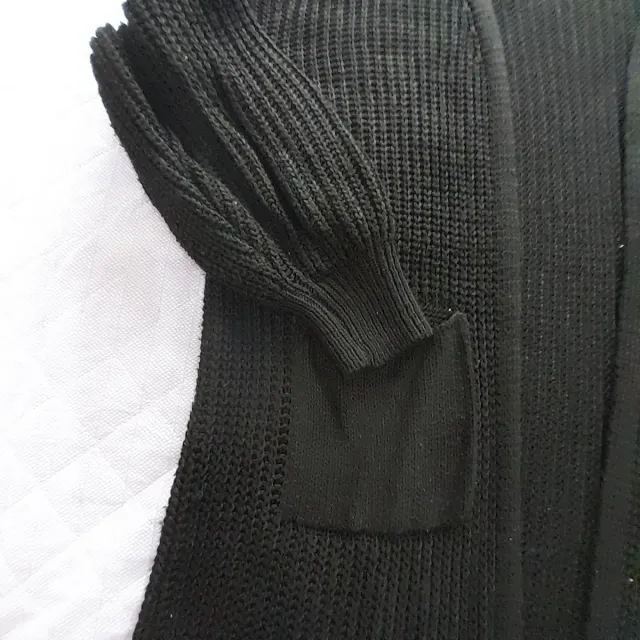Cardigan oversize nero