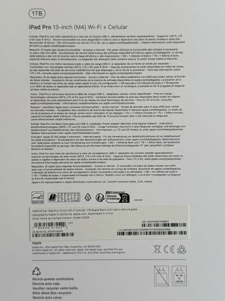 Caja iPad Pro 13
