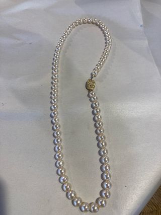 Collana perle dorate
