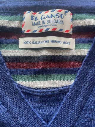 Jersey algodón de El Ganso azul marino. Talla XXL.