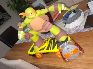 Tortuga Ninja Interactiva con Patineta