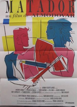 Cartel de cine Matador Almodóvar