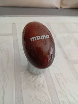 Pomo Palanca Cambios MOMO Madera Cromado