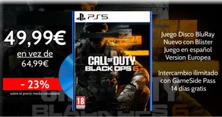 Call of Duty Black Ops 6 PS5 Disco BluRay Español