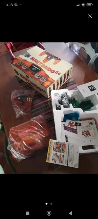 Scatola e accessori per Nintendo 64