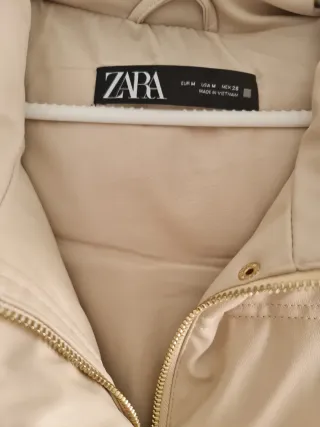 Chaleco Zara Beige Mujer
