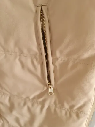 Chaleco Zara Beige Mujer