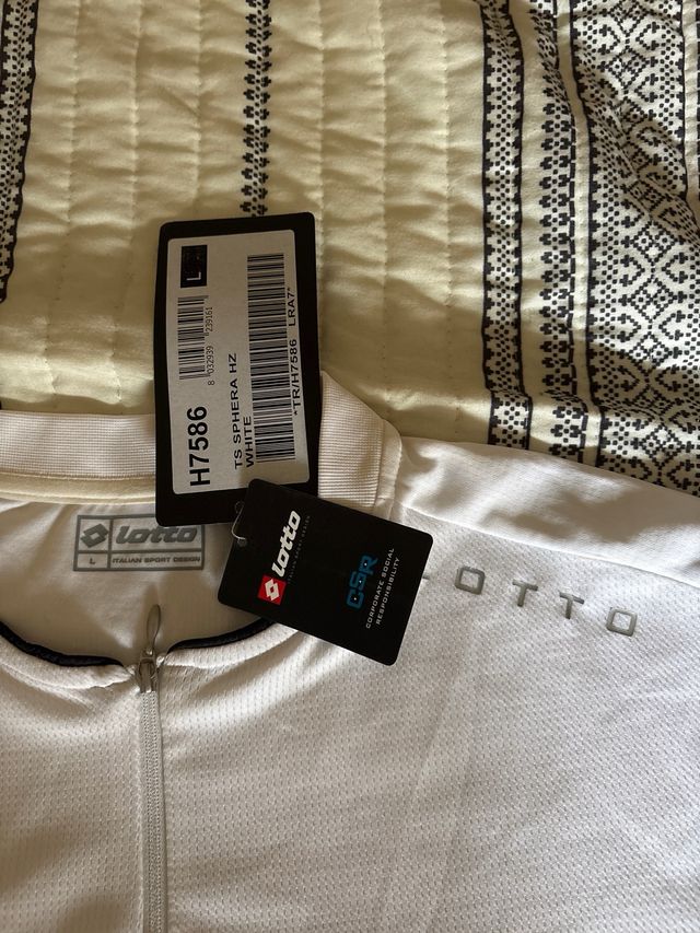 Camiseta manga corta Lotto blanca