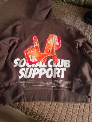 Sudadera Marrón Social Club Support