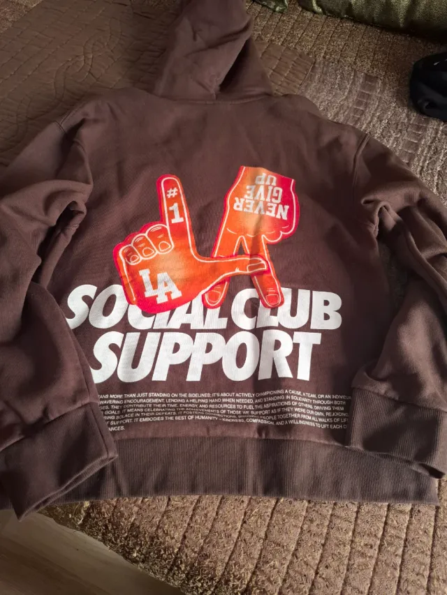 Sudadera Marrón Social Club Support