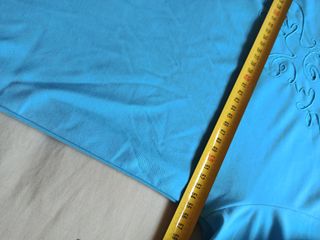 Blusa de encaje azul talla L