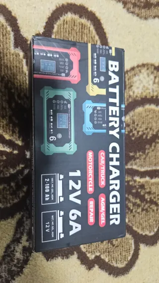 Cargador Batería Coche Moto 12V 6A