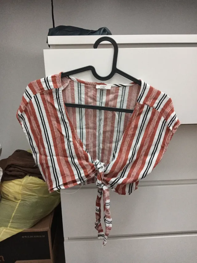 Top mujer rayas anudado talla única