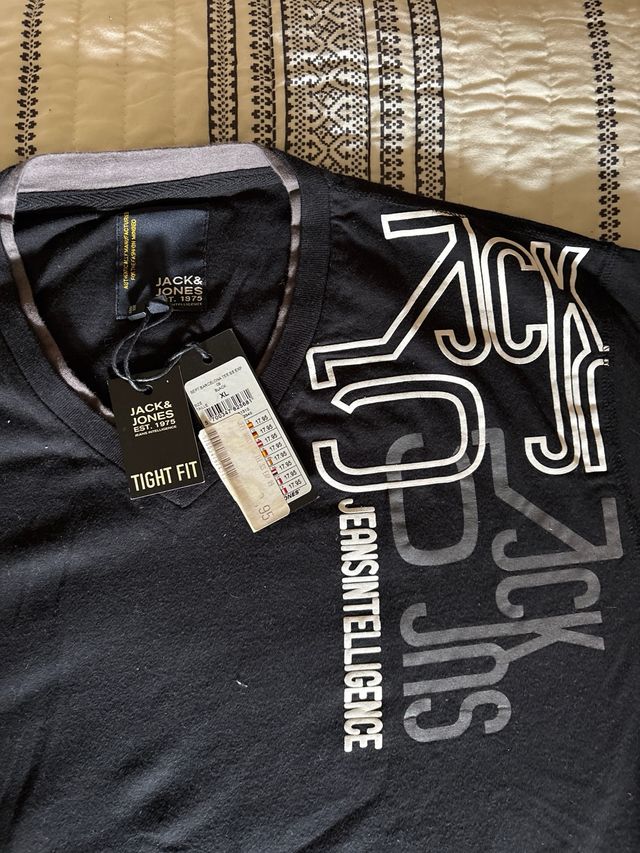 Camiseta Jack & Jones Negra Talla L