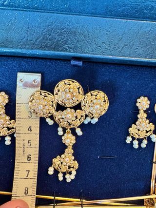 Aderezo Fallera Infantil Oro y Blanco