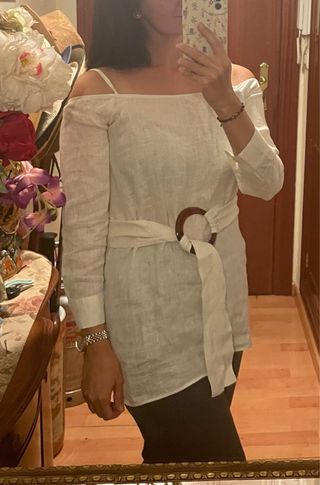 Blusa Uterqüe Lino Talla S